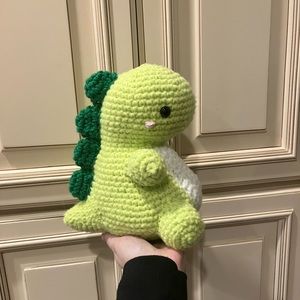 HANDMADE crochet dinosaur amigurumi plushie - PRICE IS FIRM